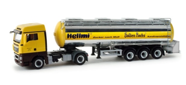 Herpa 158220 | H0 MAN TGX XLX Lebensmittelchromtank-Sattelzug "H