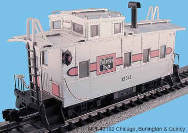 AristoCraft 42102 | G Caboose Burlington Route